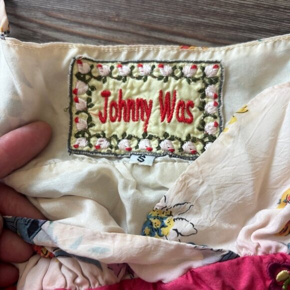 Johnny Was 100% Silk Floral Dress Women's Size Small - Picture 9 of 15